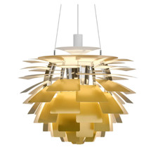 Poul Henningsen PH Artischocke aus Messing hergestellt von Louis Poulsen Ø48 cm