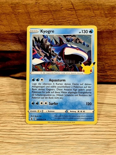 Kyogre 003 025 holo pokemon - 003/025,