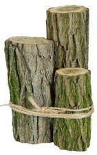 3er Set Holzstamm aus Eiche