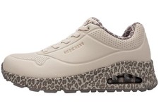 Skechers UNO Sneaker Cremeweiß/Leo 155412 WHLD Damen Schuhe