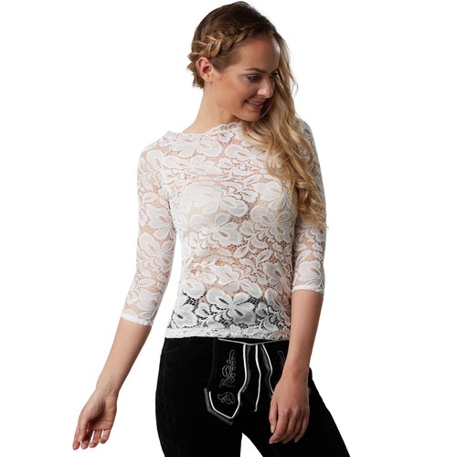 Trachtenbluse blumen dirndl - blumen,