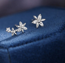 Blumen ohrringe 925 sterling - blumen,