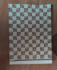 Rarität - Puppenhaus Tapete Parkettboden glänzend  - - 50 er Jahre nur  2 Bögen