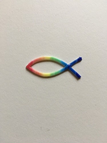 Verzierwachs fisch regenbogen - verzierwachs,