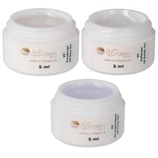 UV Gel Set 3 x 5ml - Grundiergel/Aufbaugel/Versiegelungsgel