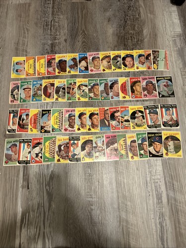 1959 topps baseball card lot - baseball,