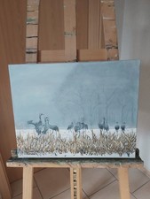 Bild Gemälde Kunst Winter