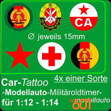 4x Aufkleber Modellauto