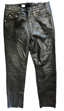 !!   Fashion;;  Butterweiche Unisex Lederjeans Lammnappa Gr 44 superlang 110cm