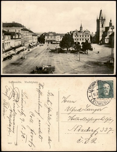 Postcard leitmeritz - postcard,