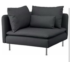 Neu Ikea Soderhamn Bezug für Eckteil, Fridtuna dunkelgrau, 405.191.23
