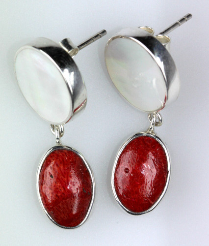 925 sterling silber - silber, ohrring