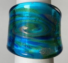 Unikat - Glasring Aquamarine