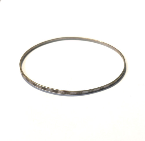 Schmaler silberreif armreif - silberreif,