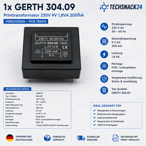 Gerth 304 transformator - 304.09,