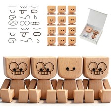 Wackelfigur Auto, Holz, 4