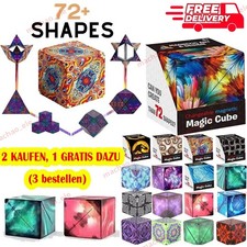 3D Magic Cube Shashibo Shape Shifting Box Anti Stress Hand Flip Puzzle Toy Gift