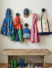 5er Set Kleiderhaken schwarz