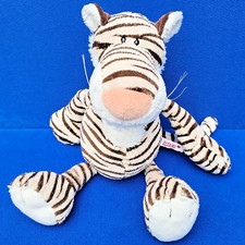 NICI WEISSER TIGER STOFFTIER 35 CM GESTREIFT SCHLENKER WILD FRIENDS CAT KATZE