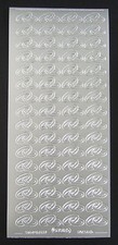Sticker zur Hochzeit in silber