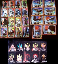 FORCE ATTAX EXTRA Star Wars MOVIE EDITION Serie 4-Holo-+ Aufstellkarten KOMPLETT