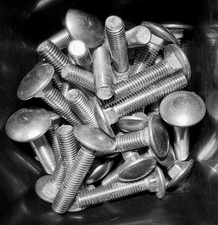 30 Schlossschrauben M8 40mm Edelstahl A2 V2A Schloßschrauben Flachrundschrauben