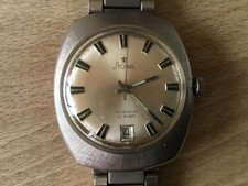 Stowa Vintage Armbanduhr Uhr mechanisch Automatik 25 Jewels läuft
