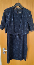 YESSICA Dresses Damenkleid festlich mit Jäckchen Größe 46 dunkelblau 2-teilig