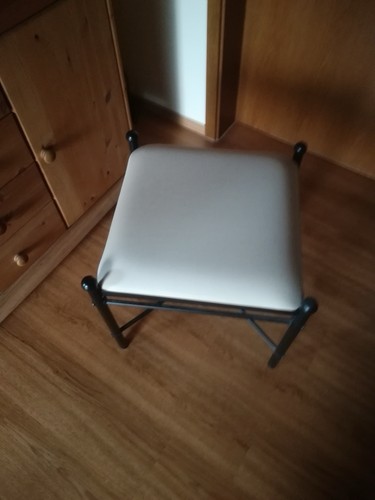 Sitzhocker metall stoff - sitzhocker, metall/stoff