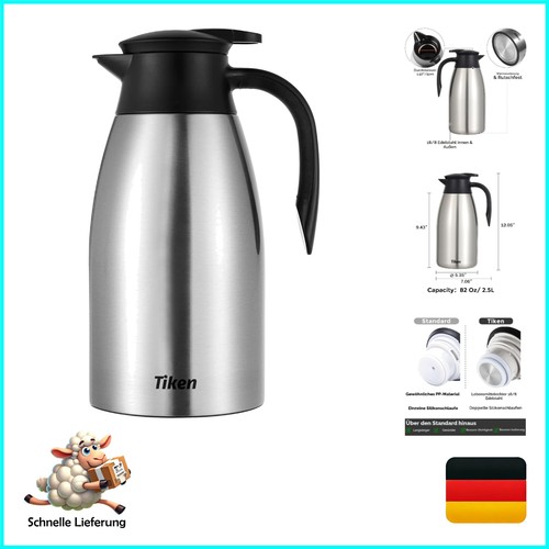 Tiken edelstahls thermoskanne - edelstahls,