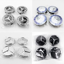 4x 75MM Für Mercedes Benz Nabendeckel Felgendeckel Radkappe Radnabendeckel