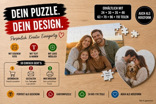 Personalisiertes puzzle bis - puzzle, 24
