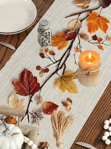 Herbstlaub tischläufer 100 - herbstlaub, 100%