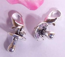 ♥ Charm Anhänger Schnuller Nuckel Sauger Nucki silber für Armband ♥ AH298