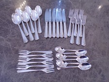 Bruckmann Modell KORNMUSTER Tafelbesteck 6 Personen 30 Teile in Silber 90 TOP !