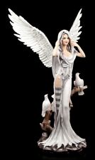 Engel des Lichts Figur mit Tauben 61 cm - Engelfigur Schutzengel groß
