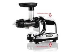 Gehäuseoberteil silber /chrom für Bionika Entsafter DA-1000