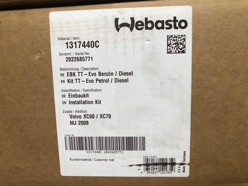 Webasto montagesatz - webasto,
