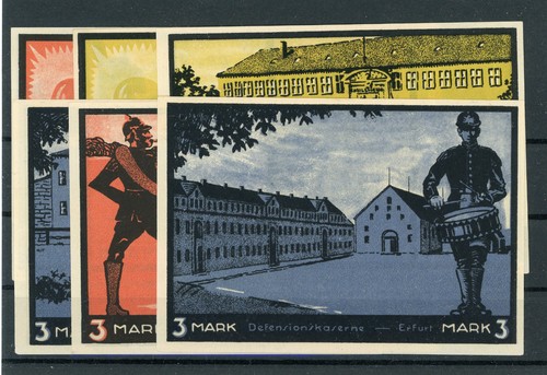 Erfurt scheine notgeld 2 - erfurt, /