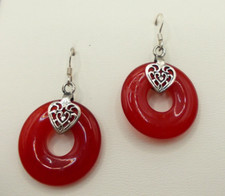 Onyx - Ohrhänger, Ohrringe, Sterlingsilber 925