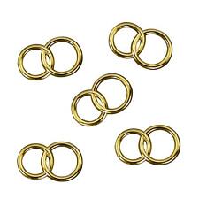 25 Doppel Ringe gold Deko Streuteile Scrapbooking Tischdeko Streudeko Hochzeit