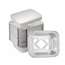 No2 Aluminiumfolie Lebensmittelbehälter Deckel Zuhause Mitnehmen Einweg Backschalen