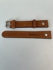 ORIGINAL HANHART 20 mm Braun LEDER Lederband Armband Uhrenband Dornschließe