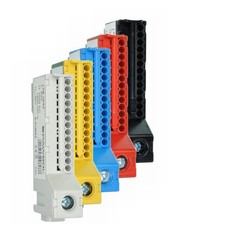 Verteilerklemme Sammelklemme N/PE- und Abzweig-Klemme, steckbar 13 + 1-polig