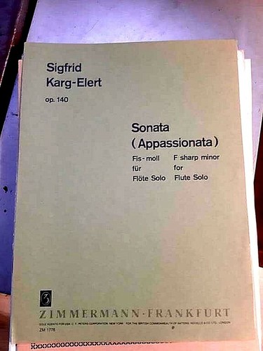 Karg elert sigfrid sonata - karg-elert,sigfrid,