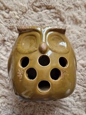 Windlicht Eule Dekoration Keramik Herbstdeko