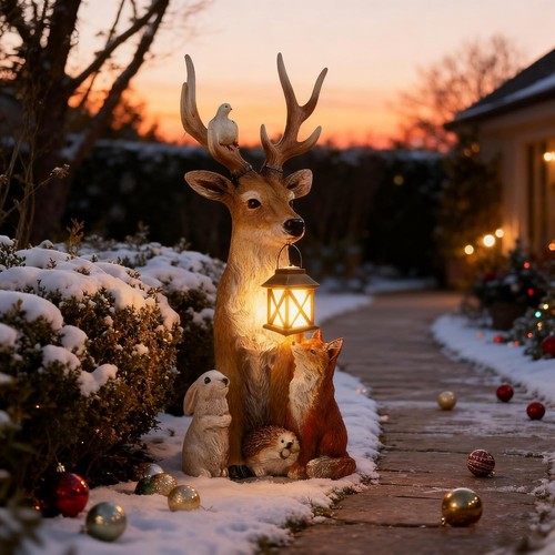 Weihnachtsdeko hirsch resin - weihnachtsdeko,