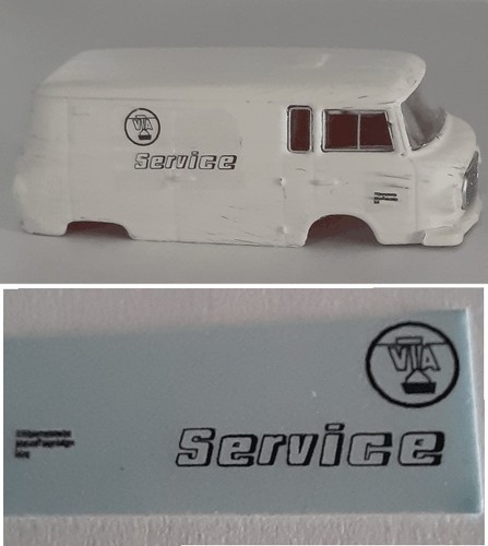 Decals für ein barkas - ein,