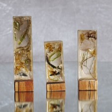 Kleinskulptur Stele 3er Set Dekorationsobjekt