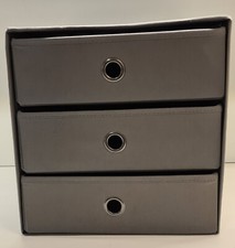 Ikea FLARRA Minikommode mit 3 Schubladen Kallax dunkelgrau Aufbewahrung Box